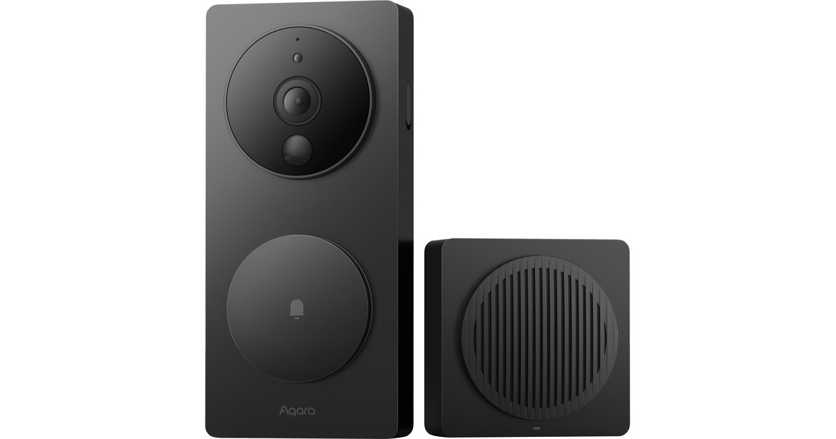 AqaraSmart Lock U200 Kit + Hub M3 + Smart Video Doorbell G4  (Zwart, Thread, Bluetooth 5.1, NFC)