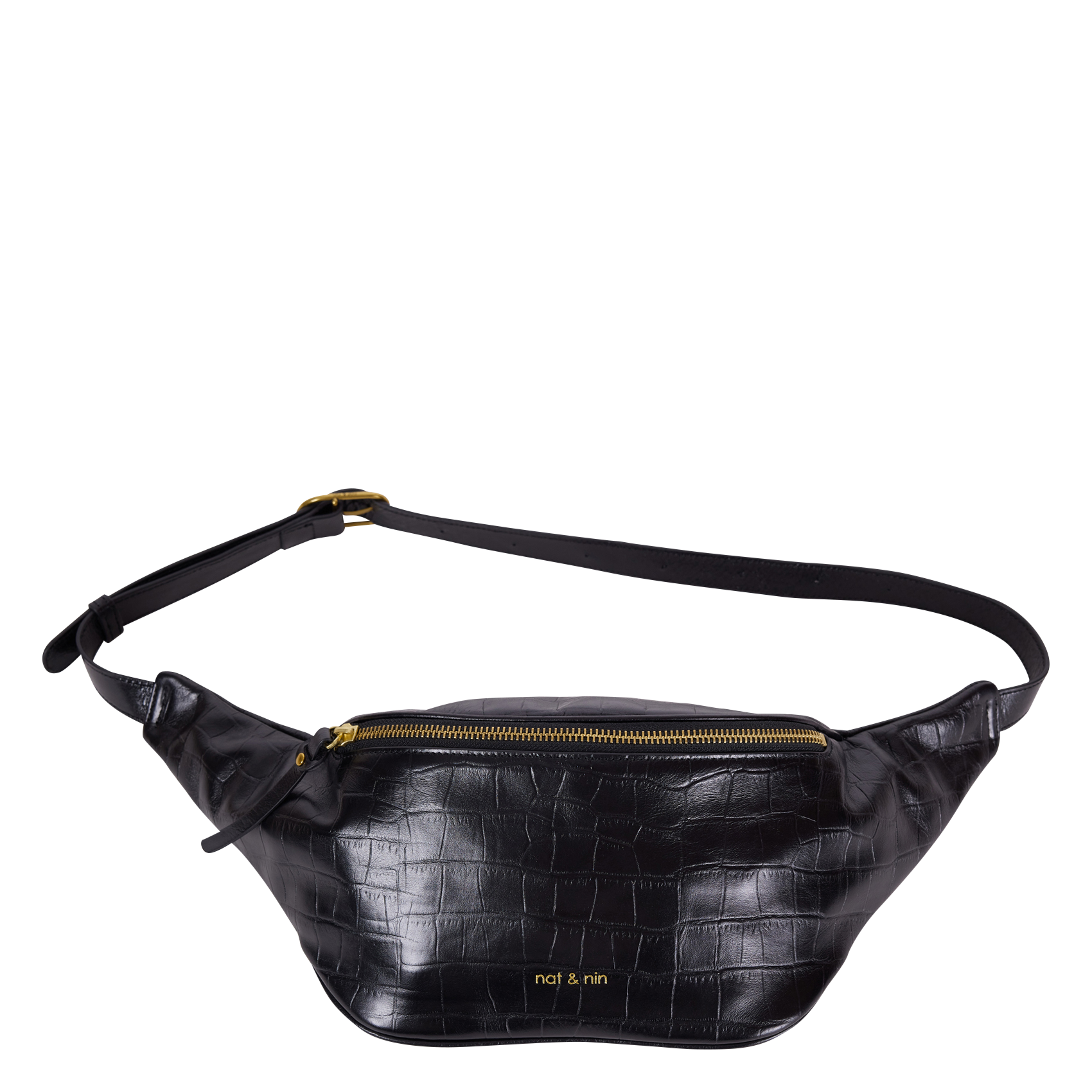 TRACY - Sac banane en cuir| Noir