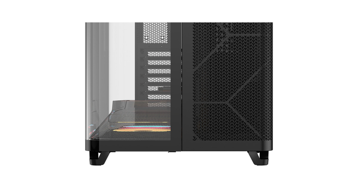 CorsairAIR 5400 LX-R LINK  midi tower behuizing  (Zwart | 3x USB-C | RGB | Tempered Glass)