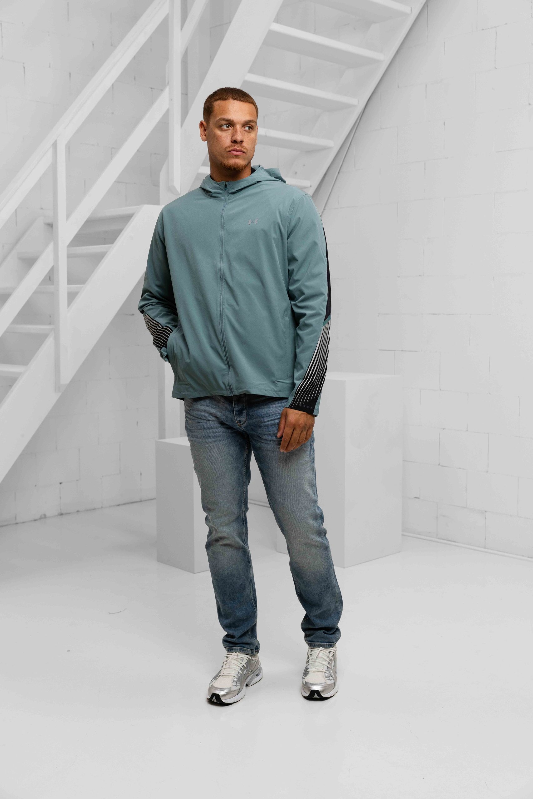 Under Armour Velociti Storm Jack Heren Blauw