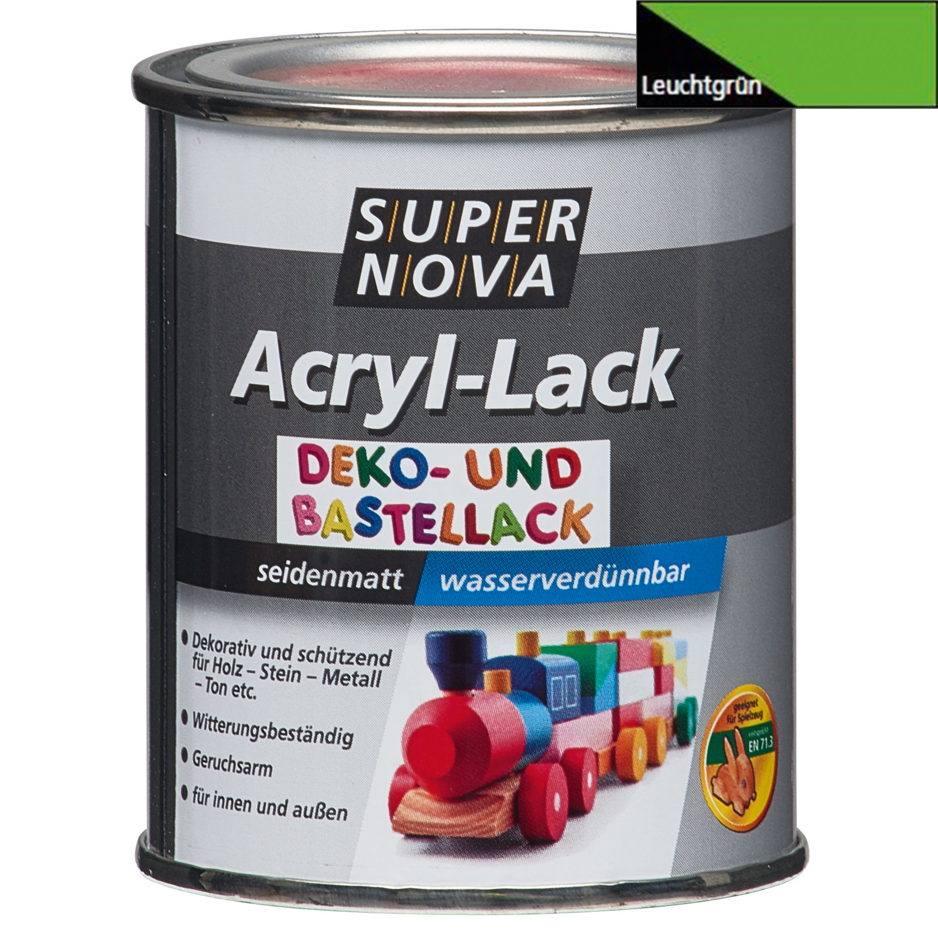 Acryl-Bastellack - leuchtgrün - 125 ml