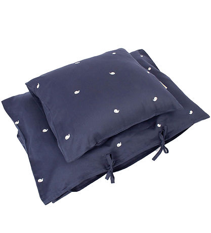 Filibabba Senget?j - Baby - Midnight/Broderet Hvalen Christian
