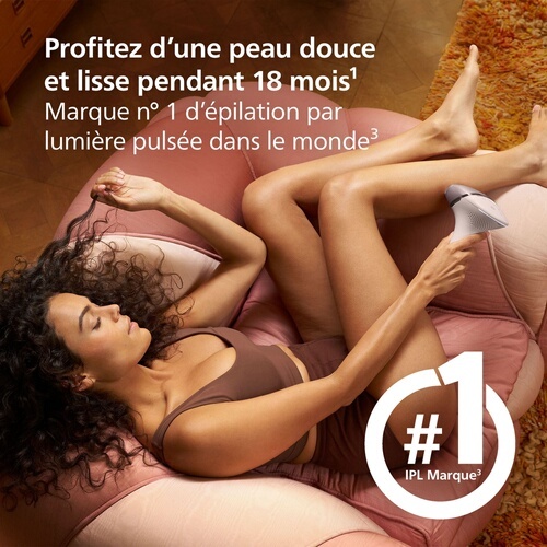 Epilation semi-définitive Philips Lumea série 9900, BRI950/02Epilateur à lumière pulsée sans-fil