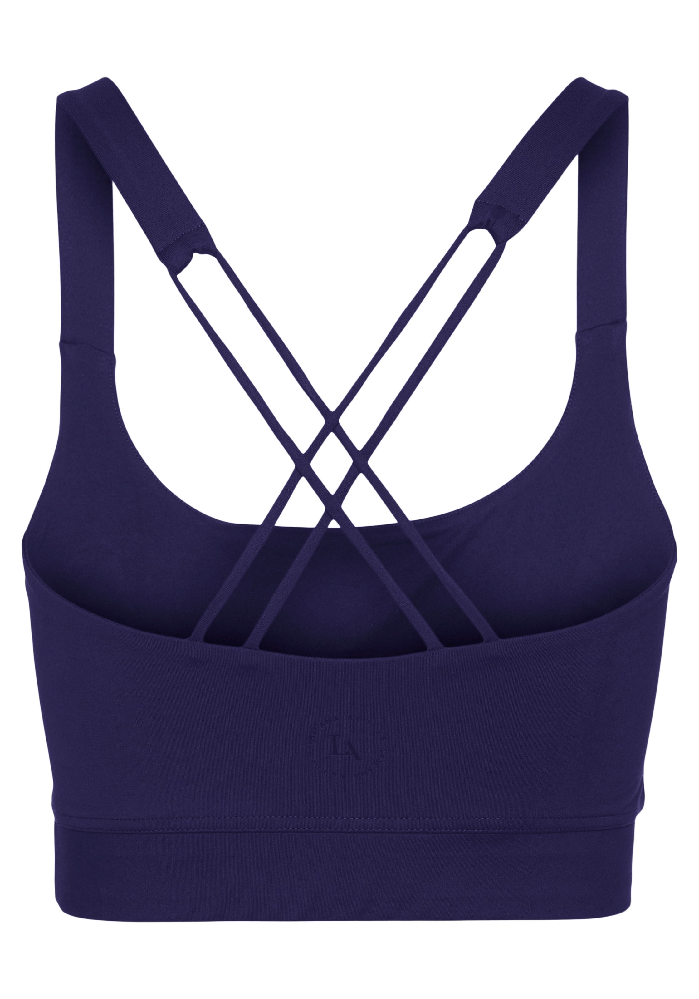 LASCANA ACTIVE Crop-Top , Sporttop mit gekreutzten Trägern und Rundhalsausschnitt
