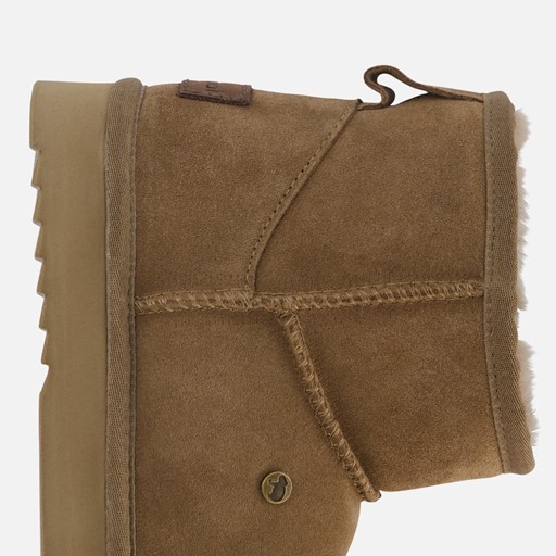Warmbat Wallyby Gevoerde boots bruin Suede
