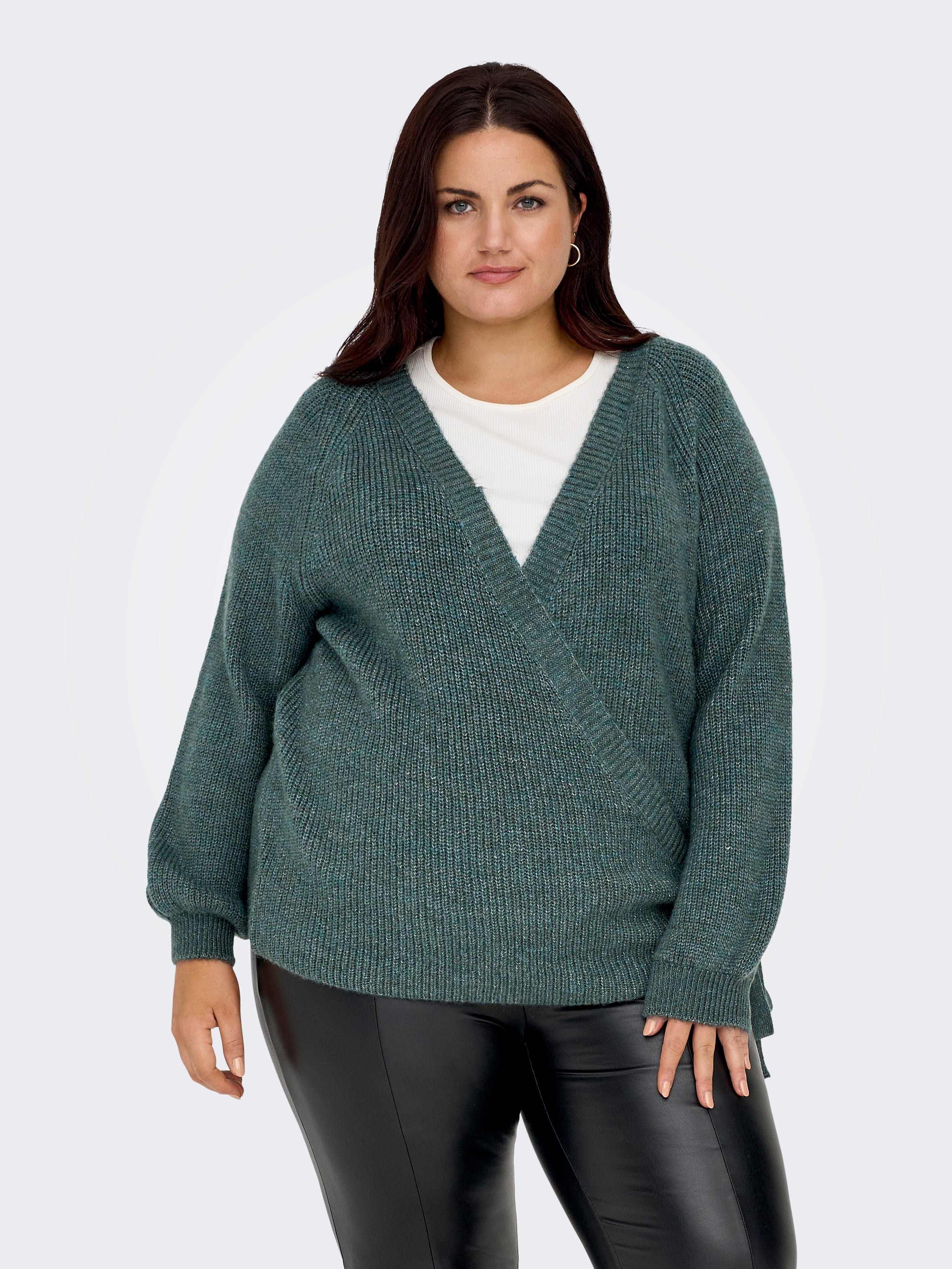 CARJADEI Strickjacke Balsam Green