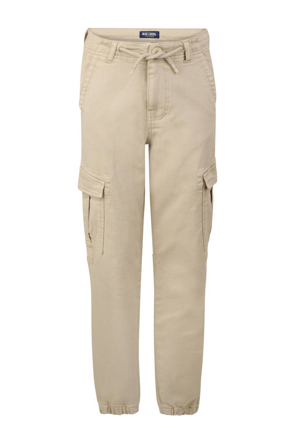 Blue Rebel tapered fit cargobroek Kevin beige