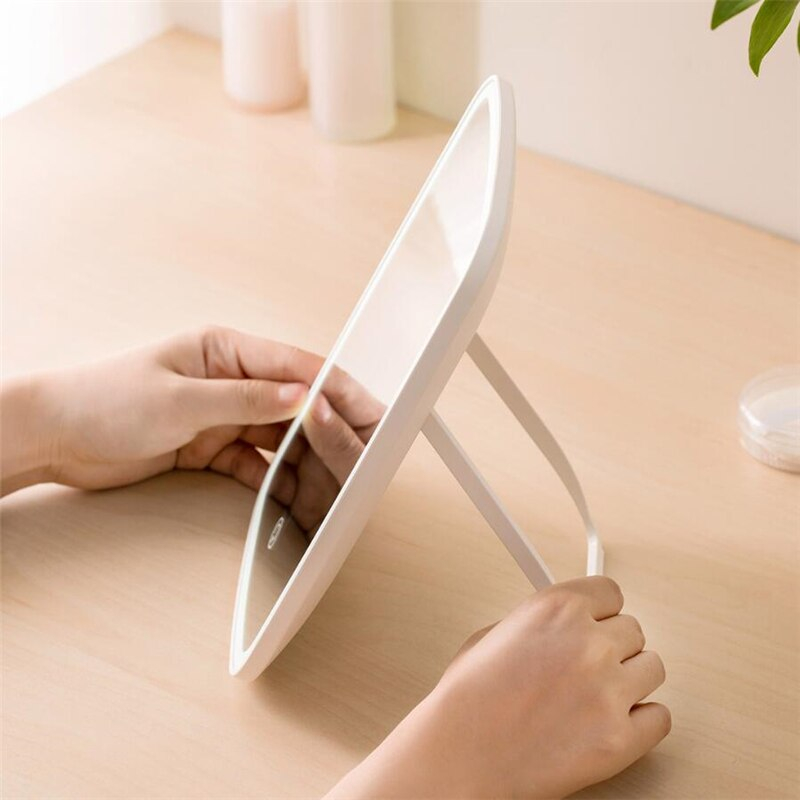 LED Makeup Schminkspiegel Akku Kosmetik Spiegel mit Touch-Sensor - Weiss