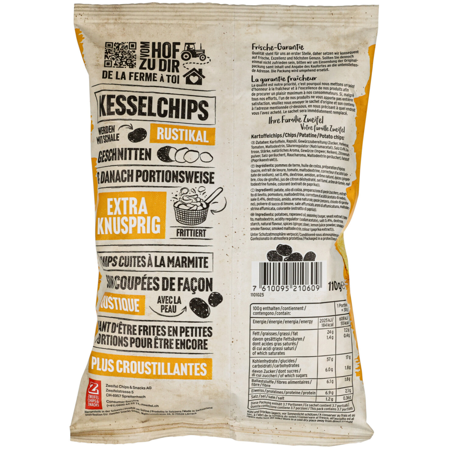 Zweifel KEZZ Chips Sweet Barbecue
