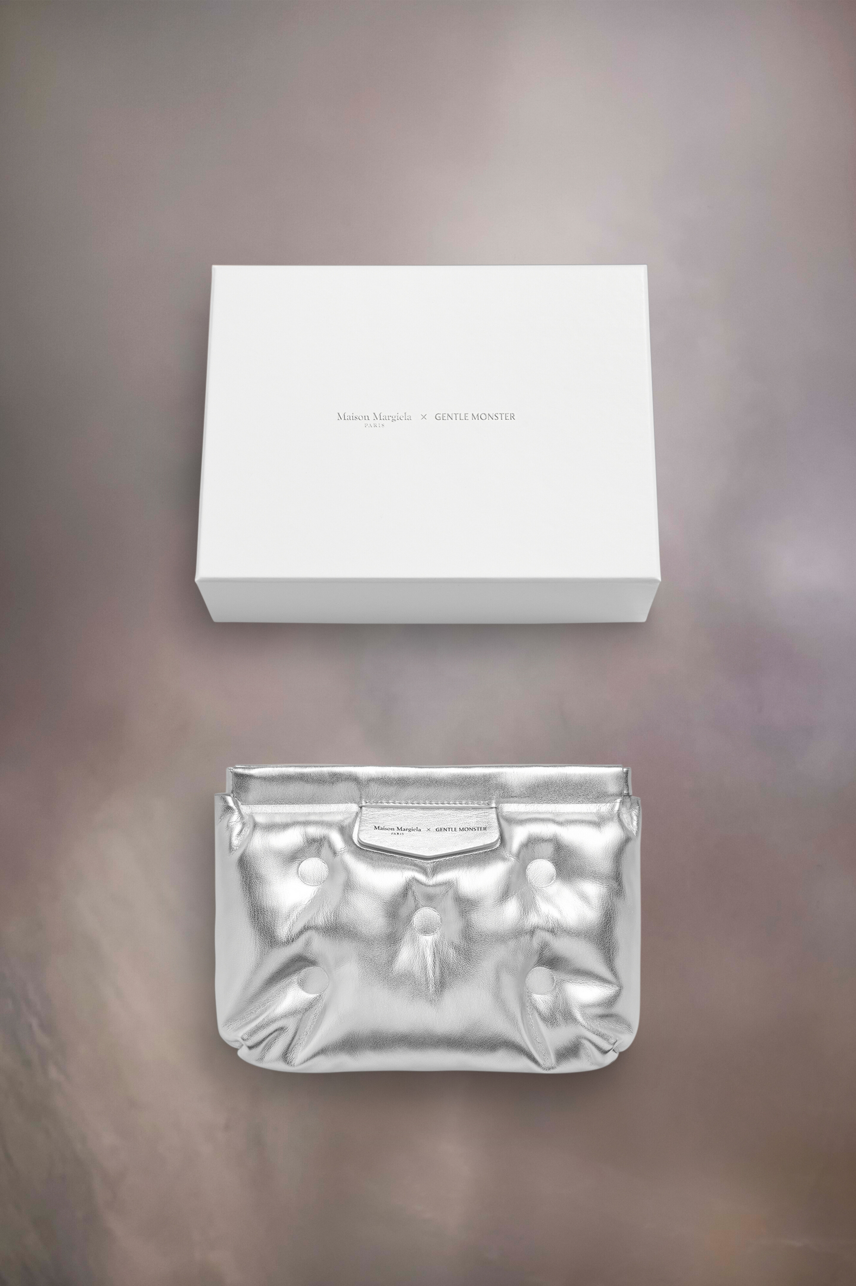 Lunettes de soleil à visière argentées x Gentle Monster​