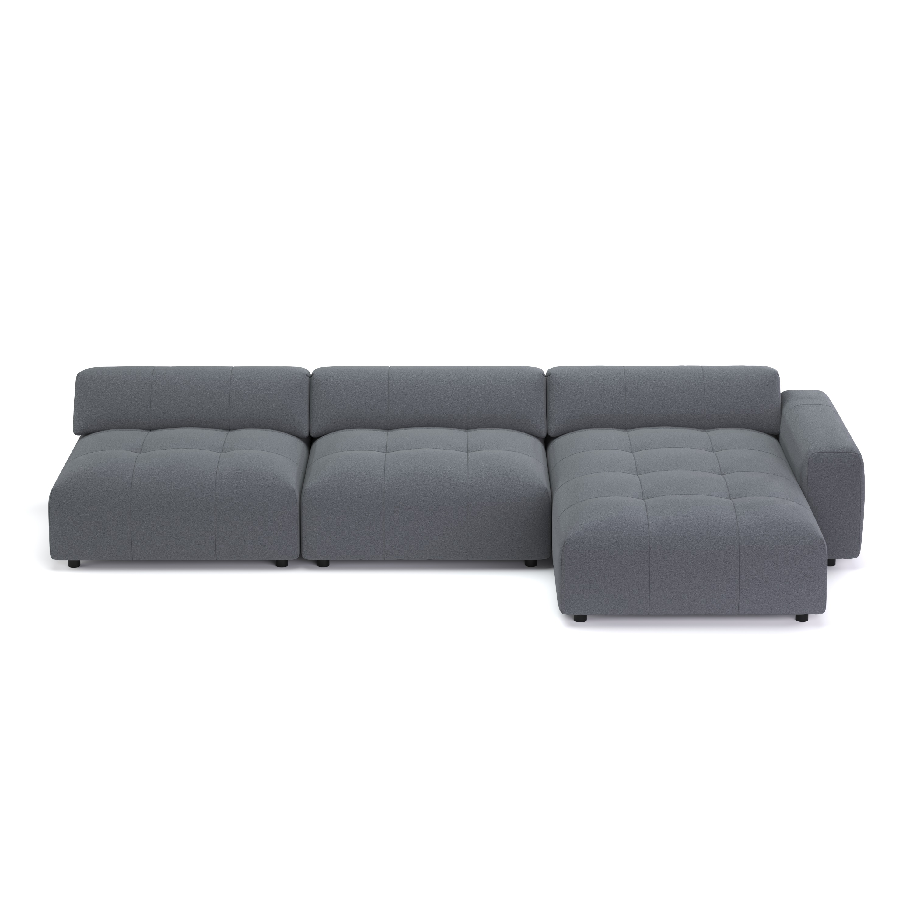 Ecksofa BONNIE rechts anthrazit