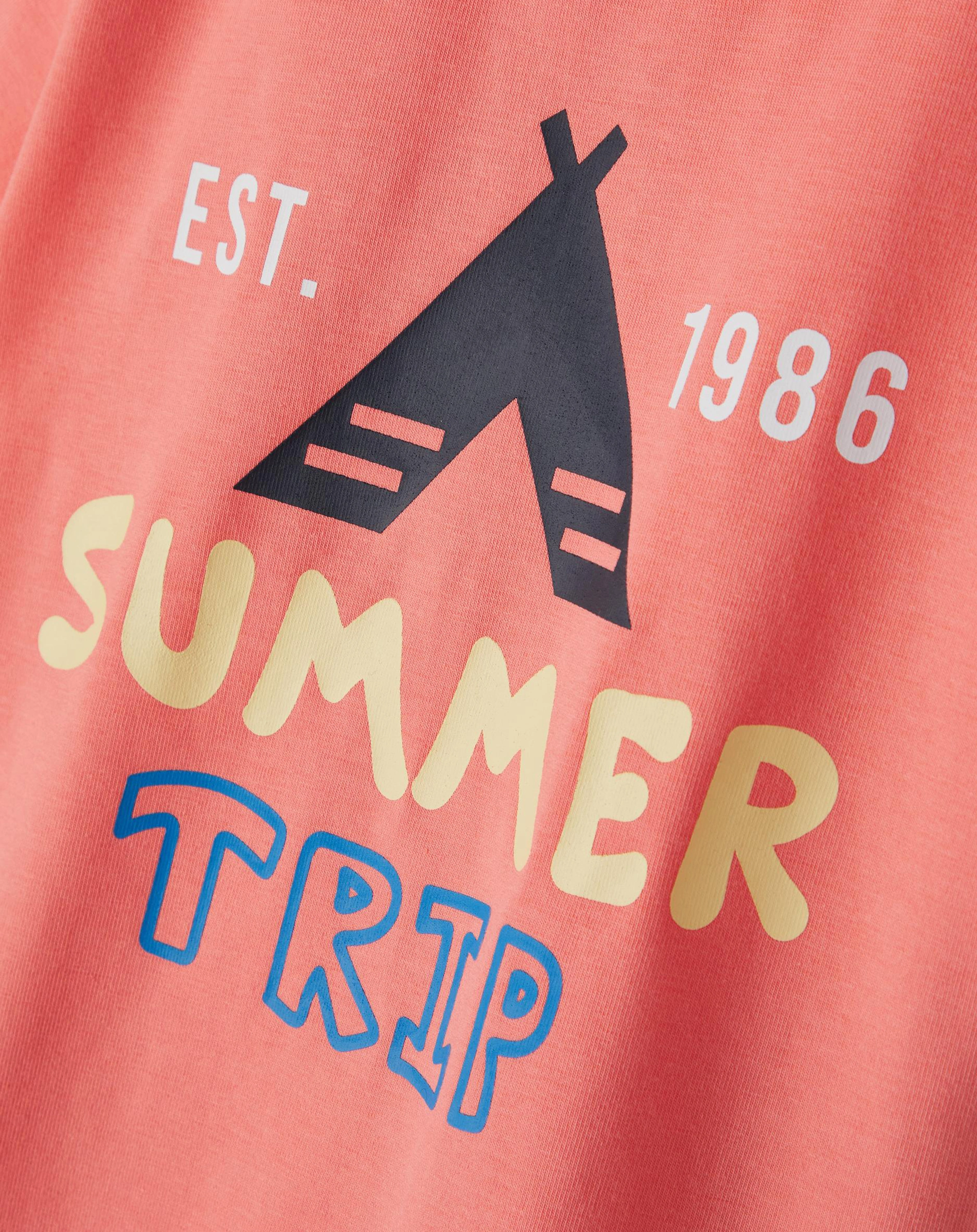 T-Shirt NMMDAC SUMMER TRIP in peach echo