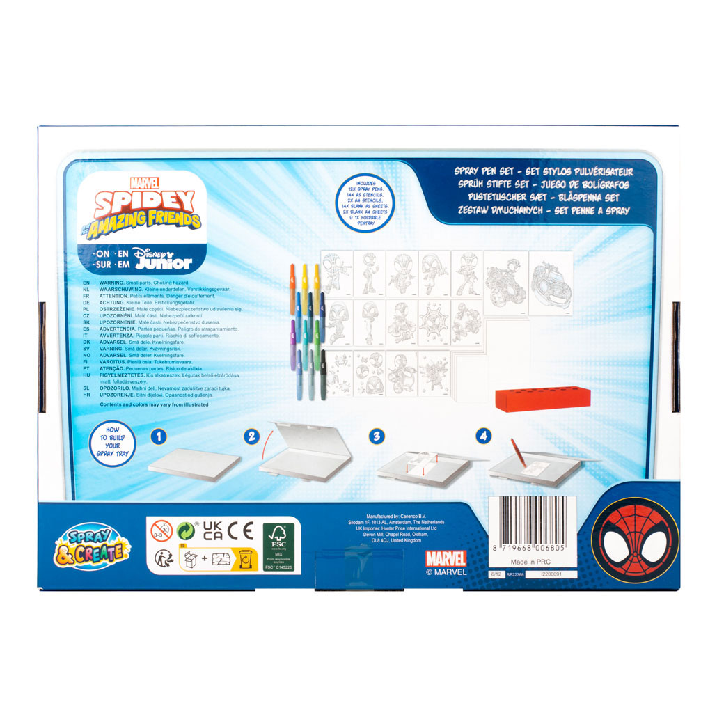 Spidey Blaaspennen Set Deluxe
