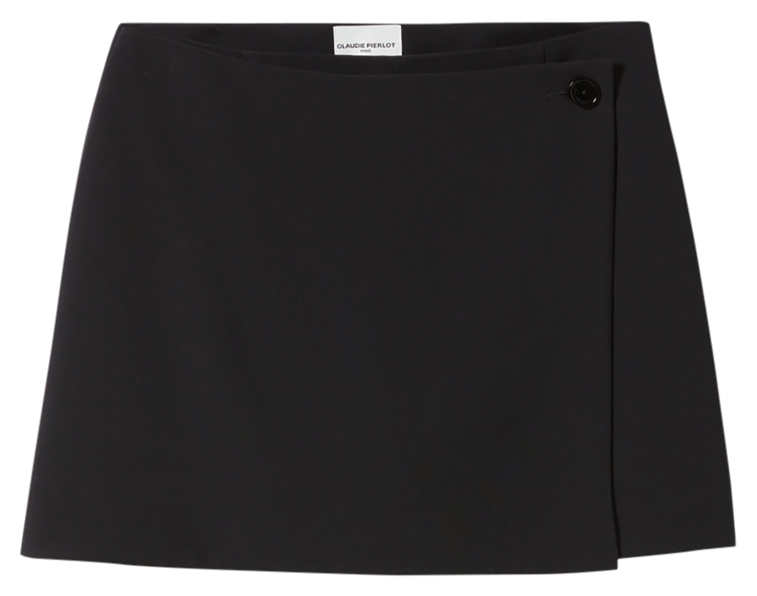 Jupe short portefeuille | Noir