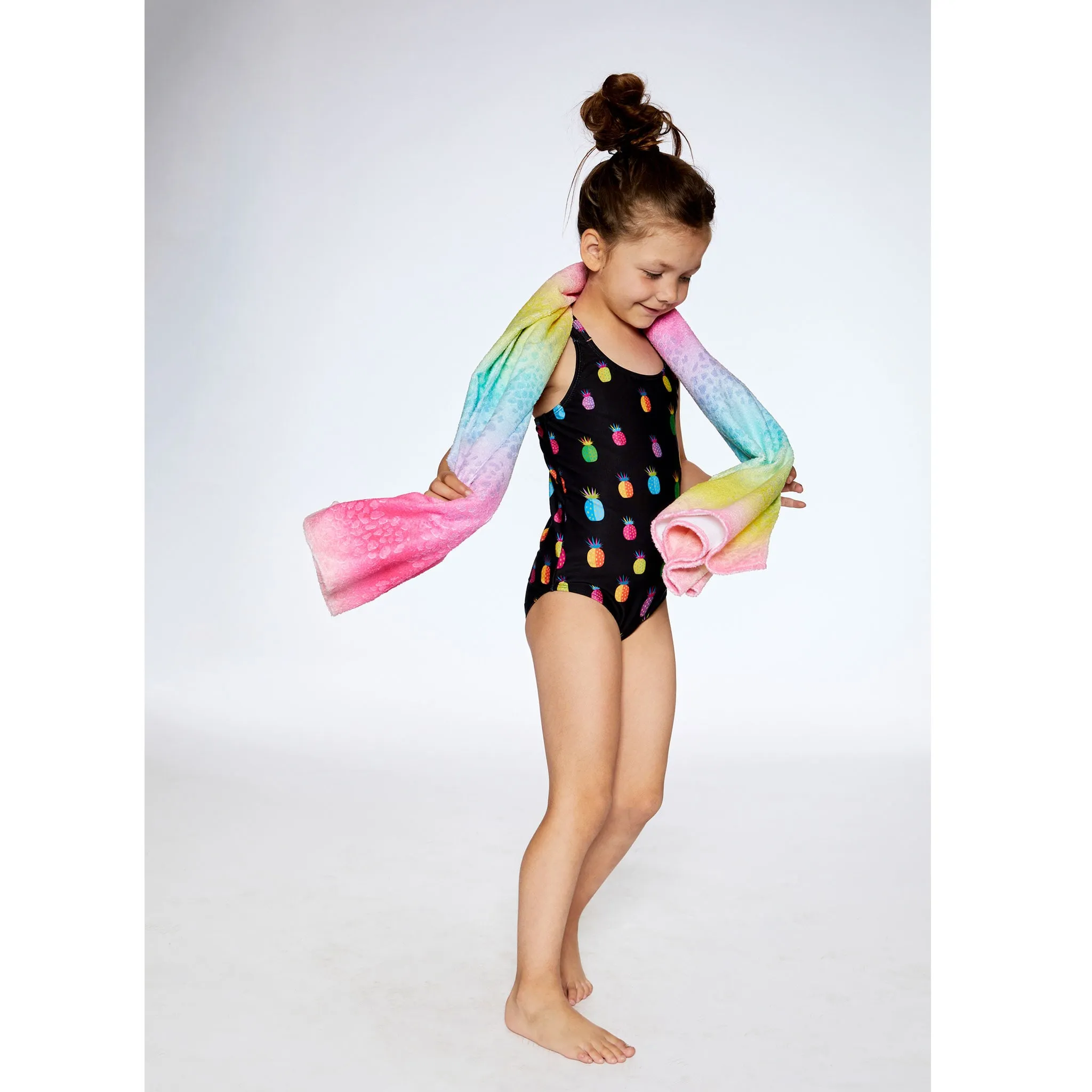 Deux par Deux Maillot UV Une Pièce Ananas 7-12ans