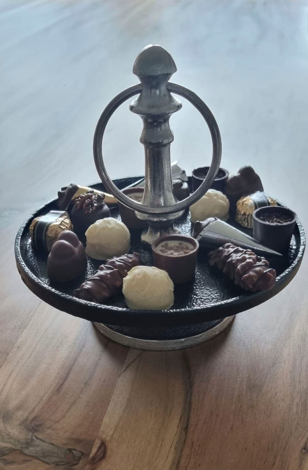 Ambiente Haus Etagere »Etagere 1 Stufe Silber und Schwarz«