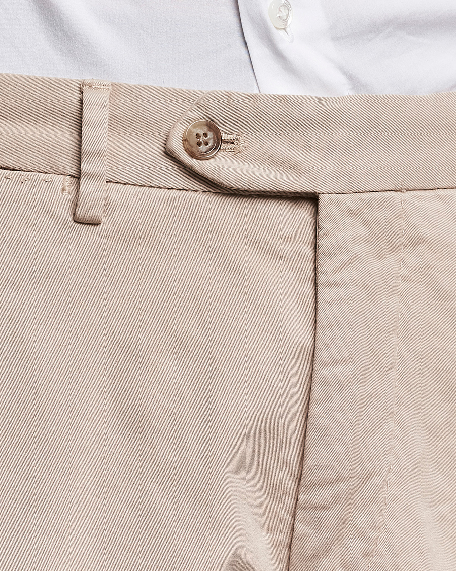 Oscar Jacobson Danwick Cotton Trousers Beige
