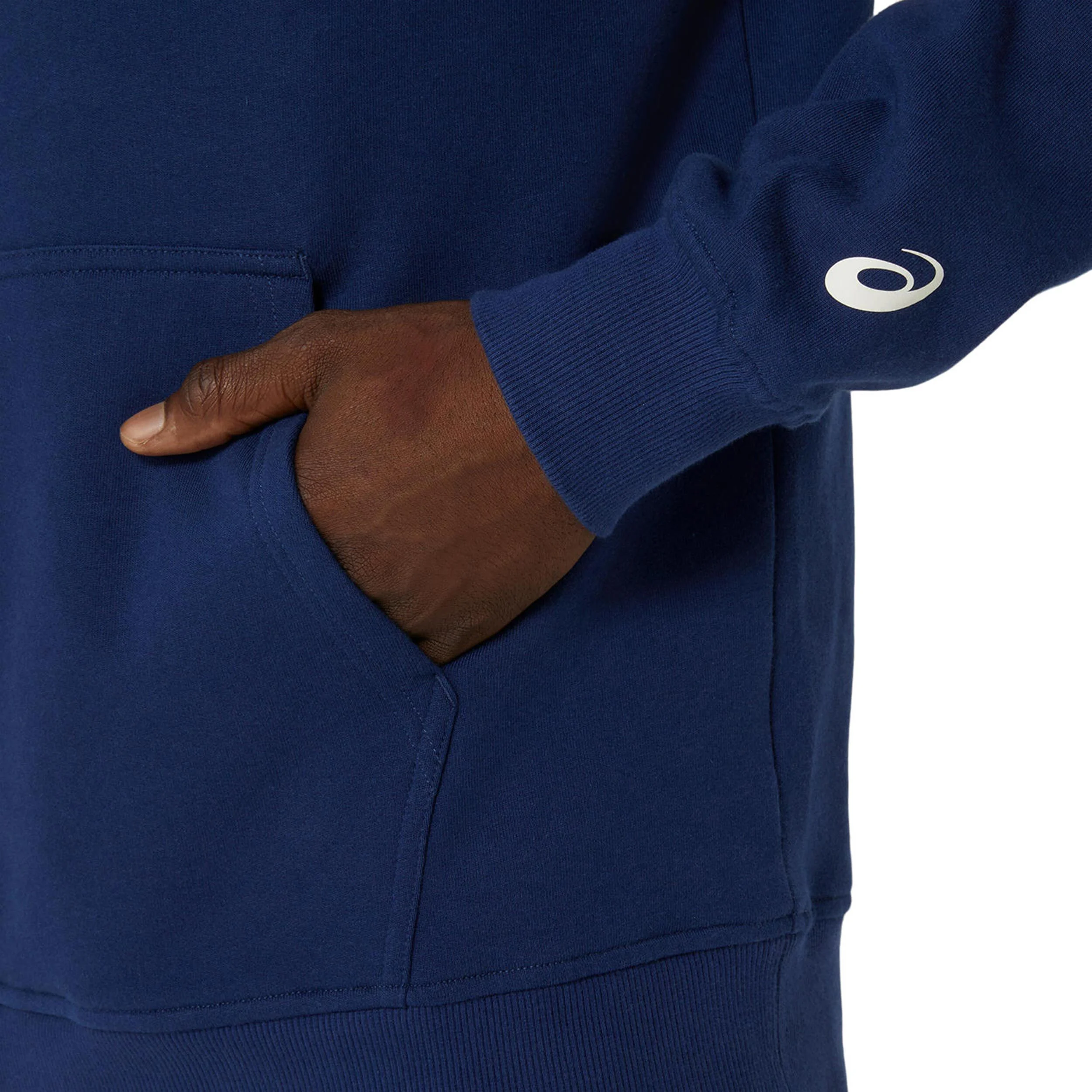 ASICS Logo Sweat À Capuche Hommes - Bleu Foncé