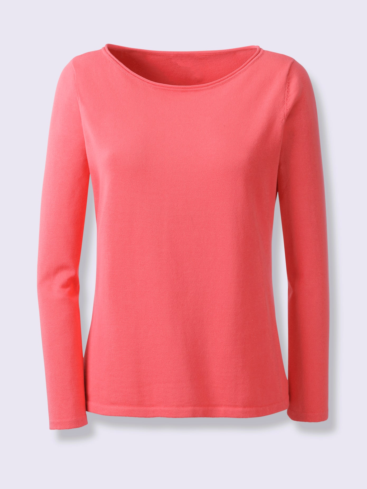 Pull bords roulés aux finitions