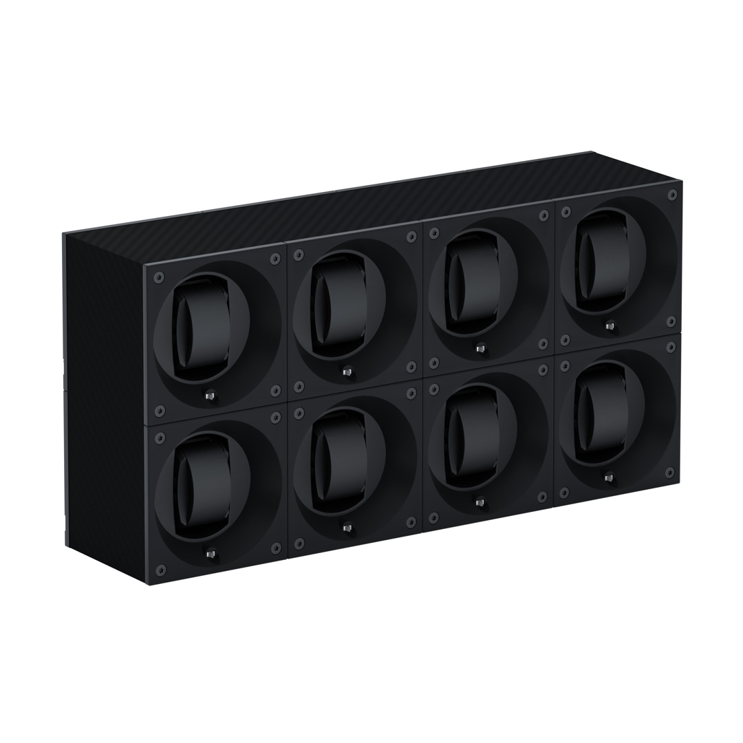 SwissKubik Masterbox Carbon - 8 Uhren