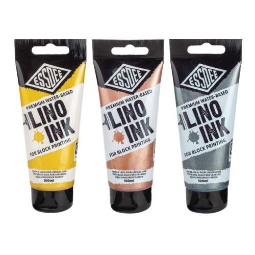 ESSDEE Premium Linol-Druckfarben Metallic-Set
