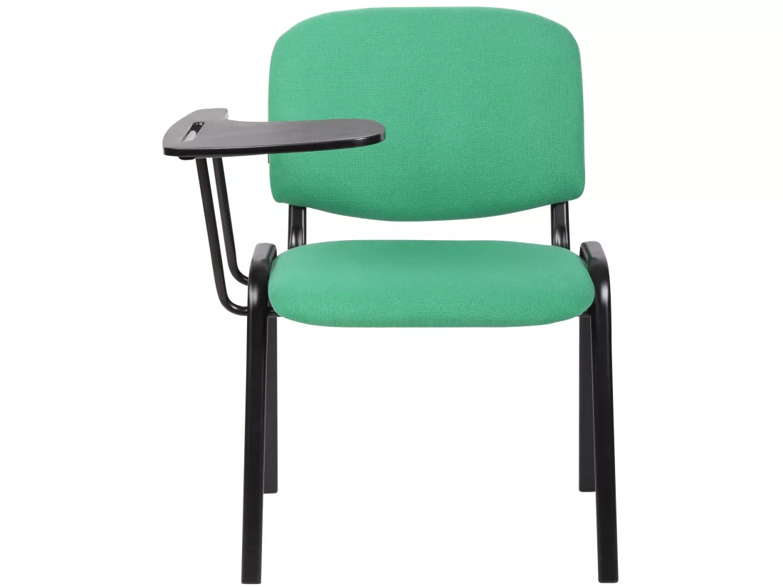 Chaise de salle à manger - Tissu & Métal noir mat - Vert - Ken mit Klapptisch