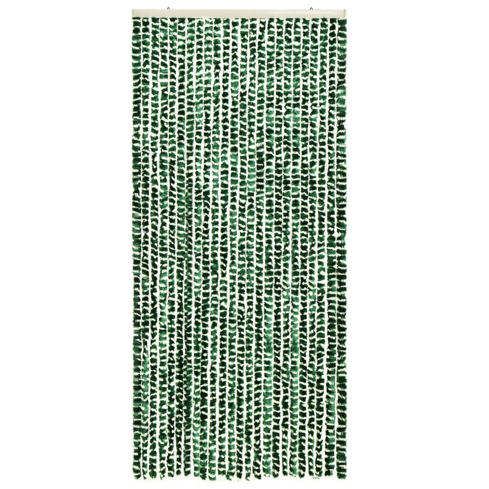 Moustiquaire vert et blanc 90x220 cm chenille