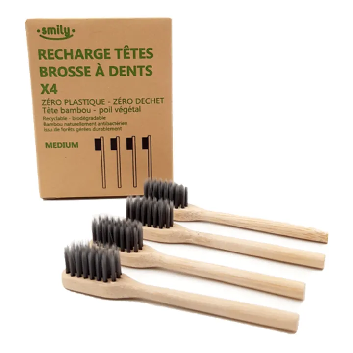 Cookut Recharge médium pour brosse à dents adulte | Blanc