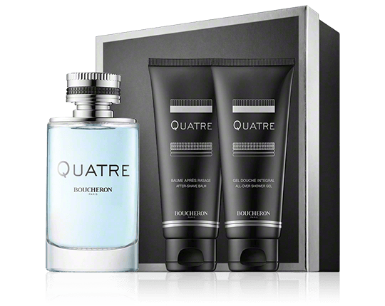 Boucheron Quatre pour Homme Set mit Aftershave Balm & Shower Gel 100ml-100ml-100ml