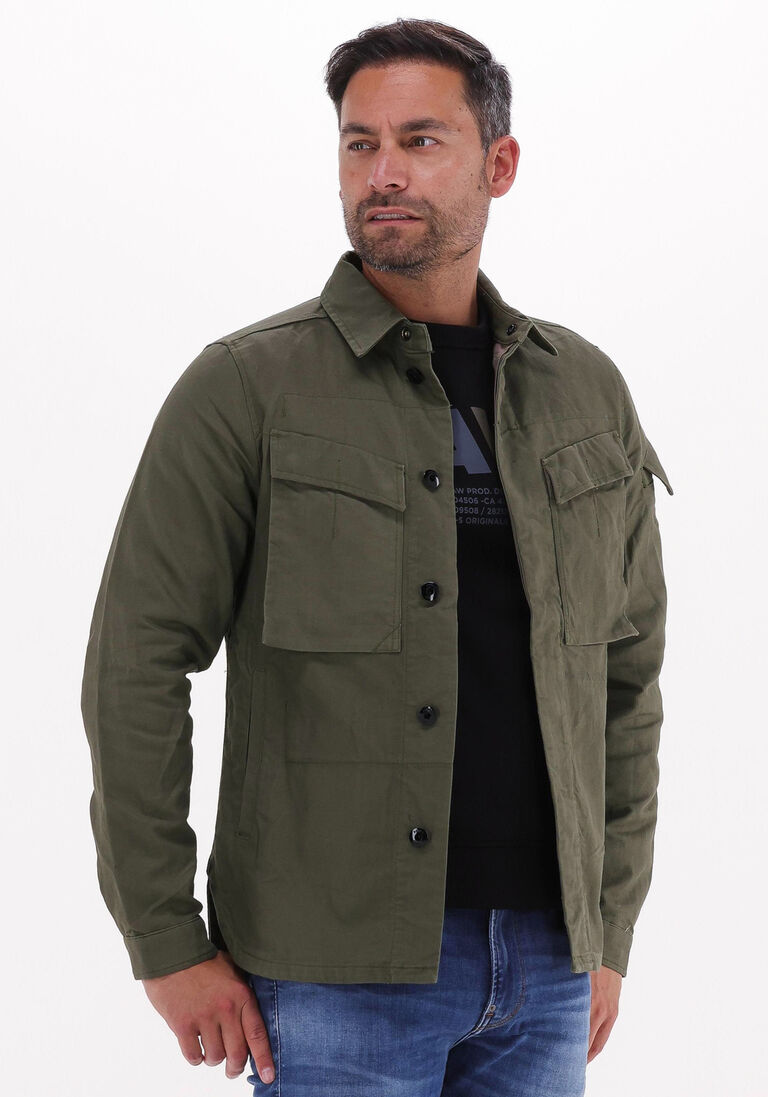 G-STAR RAW groene g-star raw overshirt mysterious overshirt