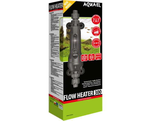 AQUAEL FLOW HEATER 2.0 300 W doorstroomverwarmer voor montage buiten het aquarium, slang 16/22 en 19/25 mm, Smart Heating System