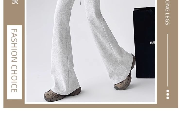 Fanoy - Bootcut joggingbroek met trekkoordtaille