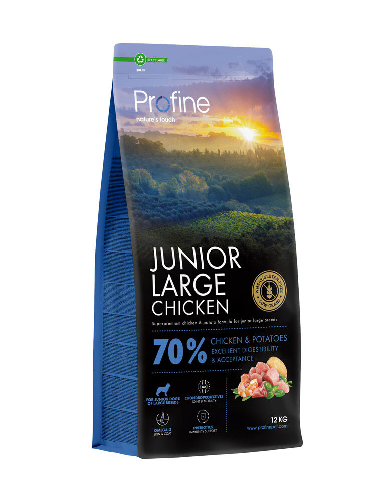 Profine Junior Large Chicken & Potatoes - Hondenvoer - 12 Kilogram - kip