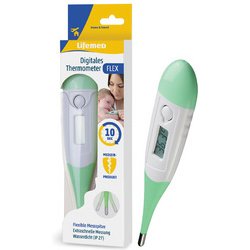 Thermomètre 'Flex', blanc/vert