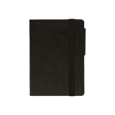 Legami My Notebook - Carnet de notes à élastique - 9,5 x 13,5 cm - ligné - noir