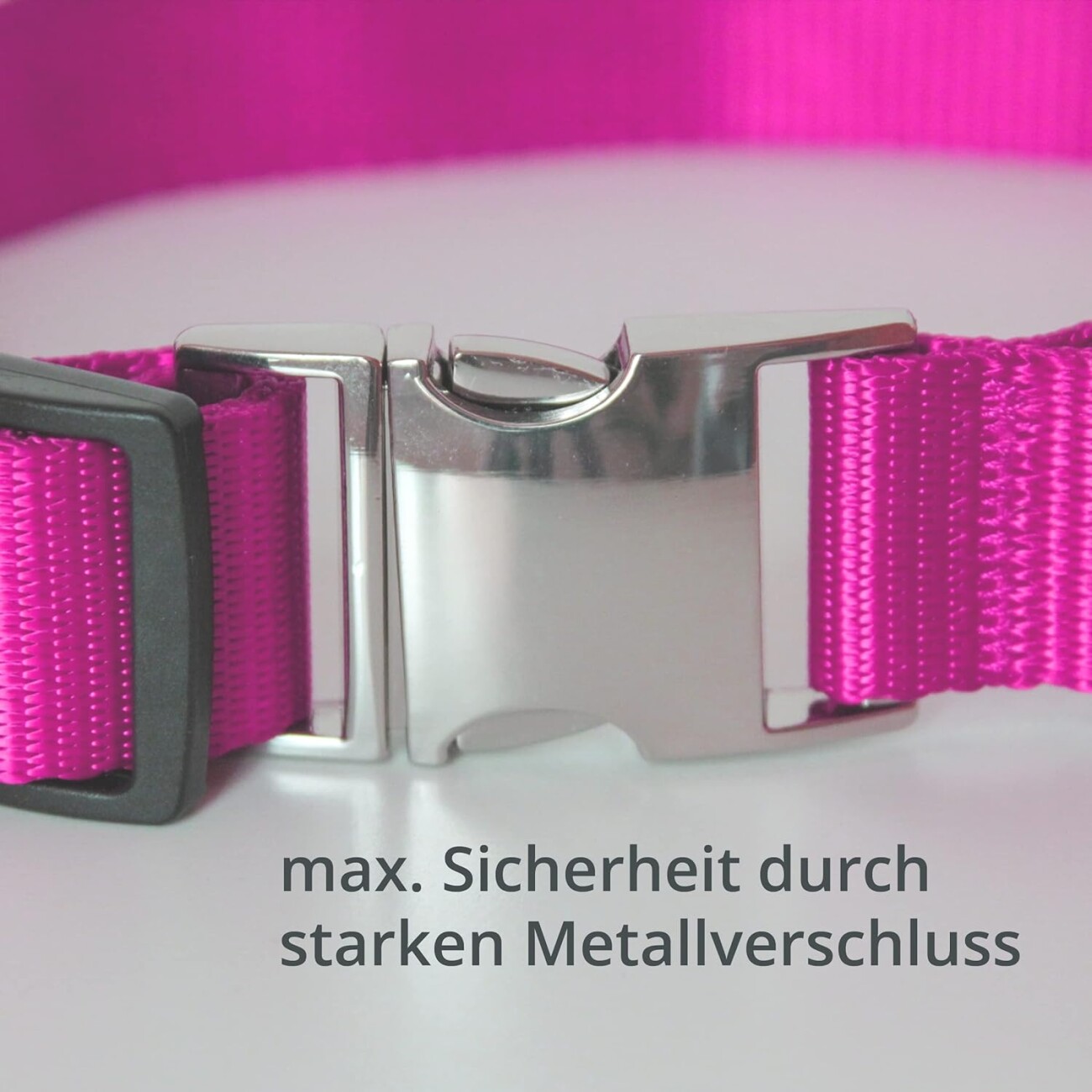 Petsation Leuchthalsband Hundehalsband pink L