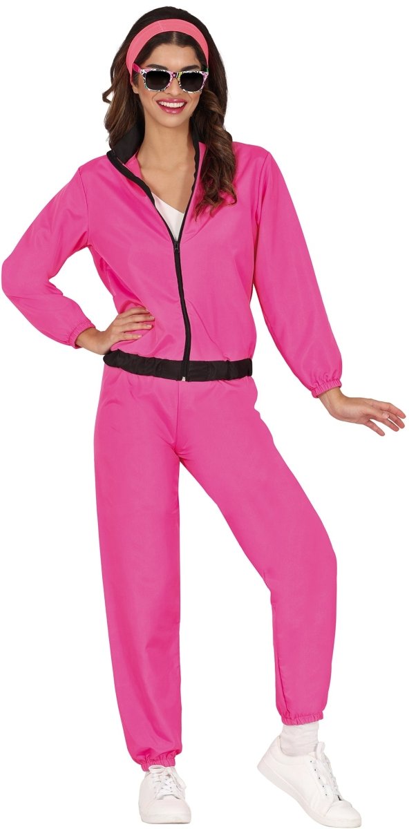 Neon Roze Trainingspak Fout Dames 2 delig