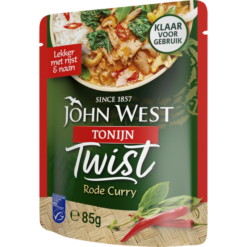John West Twist tonijn rode curry
