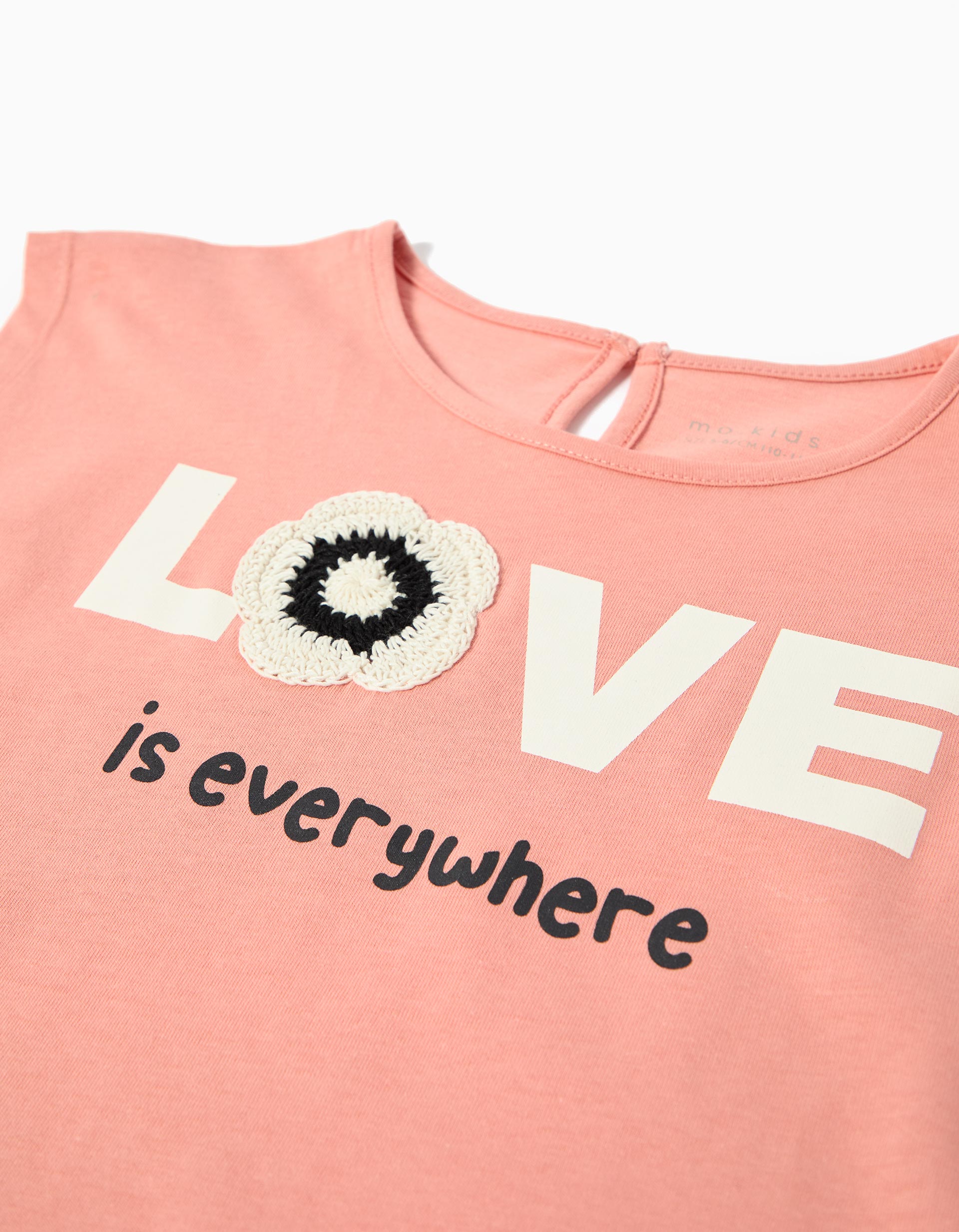 T-shirt sem Mangas, Menina, Rosa