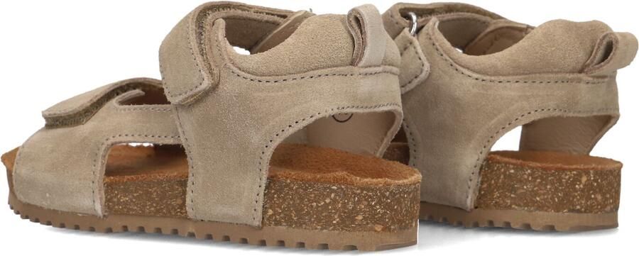 Ton & Ton Jongens Platte sandalen Lars Taupe Plateauzool