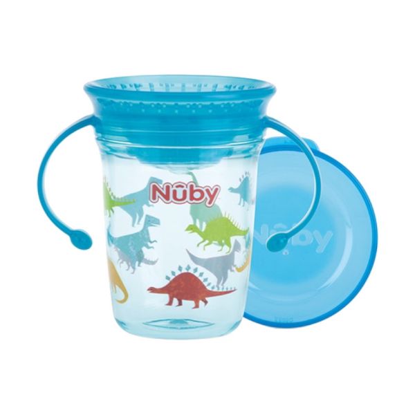 Nuby 360º Wonder Beker Met Handvat 240 ml Aqua