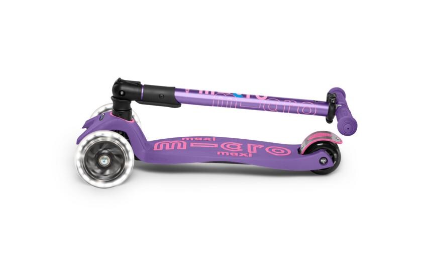 Kickboard Maxi Micro Deluxe LED Foldable<br>Faltbares Kickboard