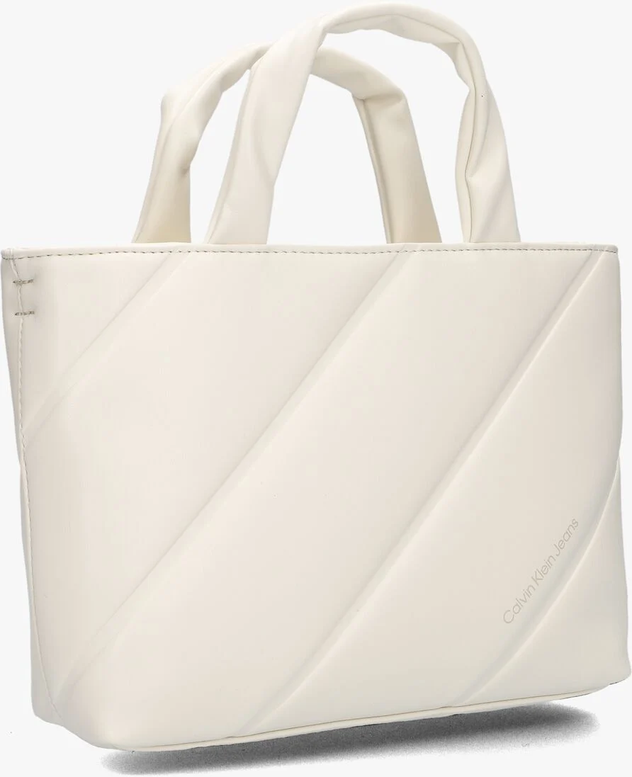 CALVIN KLEIN beige calvin klein handtas quilted micro ew tote22