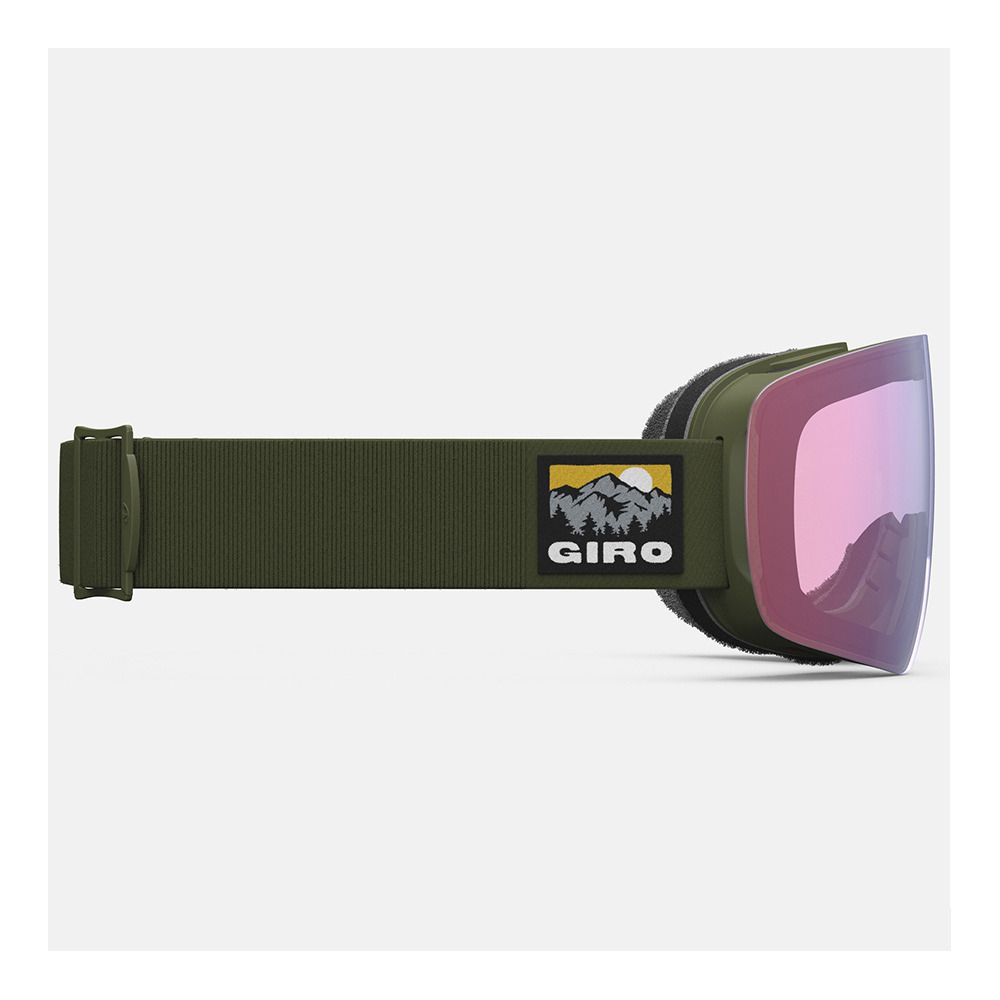 Giro CONTOUR - Masque ski + écran supplémentaire vivid infrared trail green vista/vivid petrol