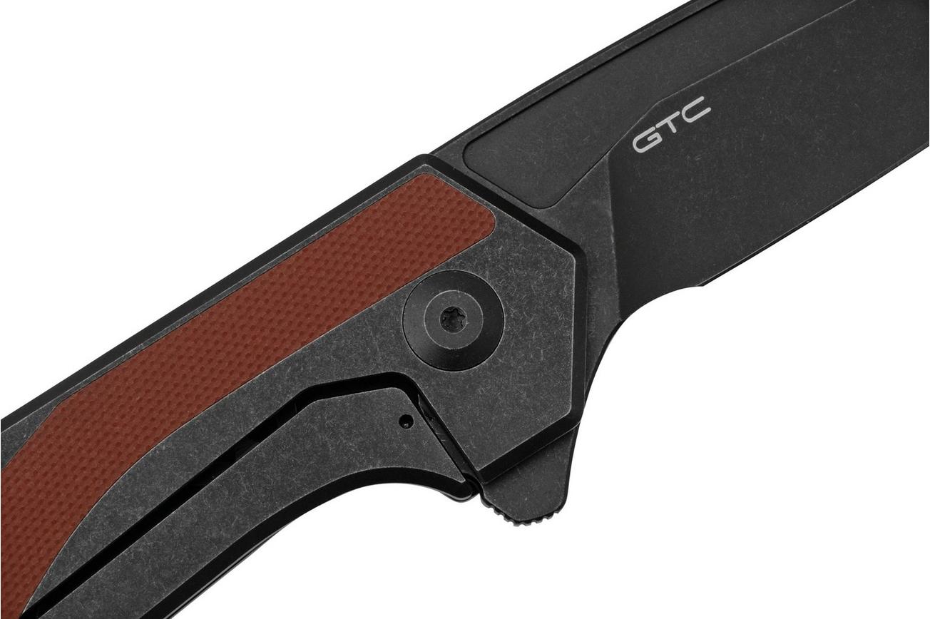Civivi Hypersonic C22011-3 Black Stainless, Burgundy G10 zakmes, Gustavo T. Cecchini design