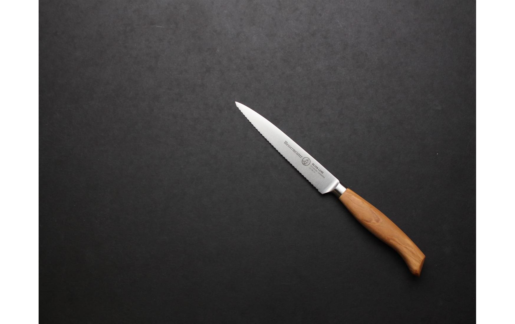 Tomatenmesser Oliva Luxe 13 cm, Nature/SilberMesser für Tomaten