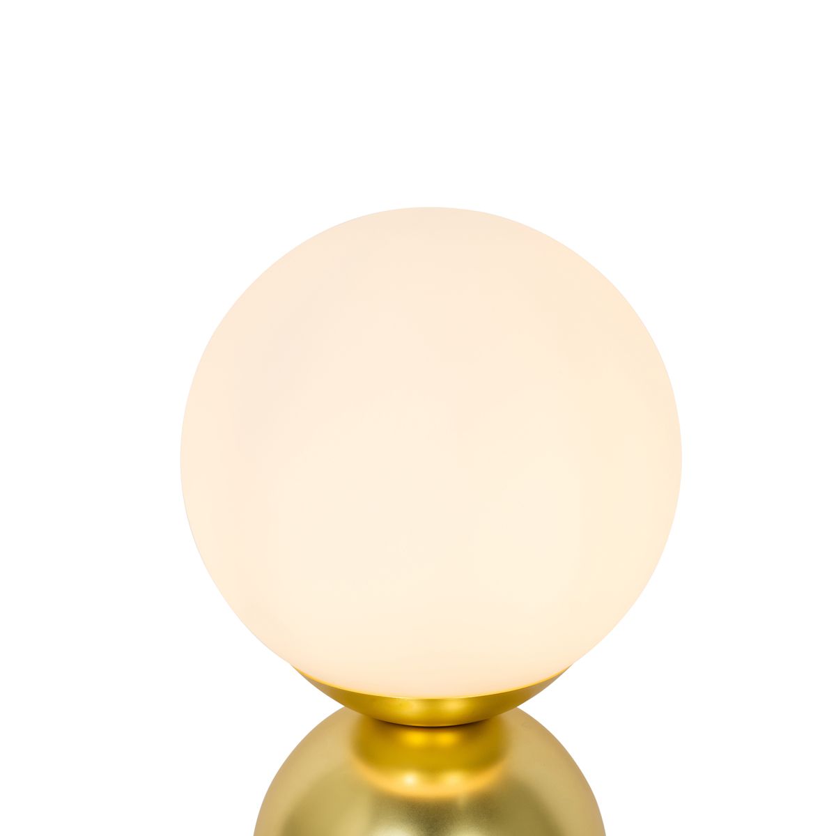 Hotel chique tafellamp goud met opaal glas - Pallon Trend
