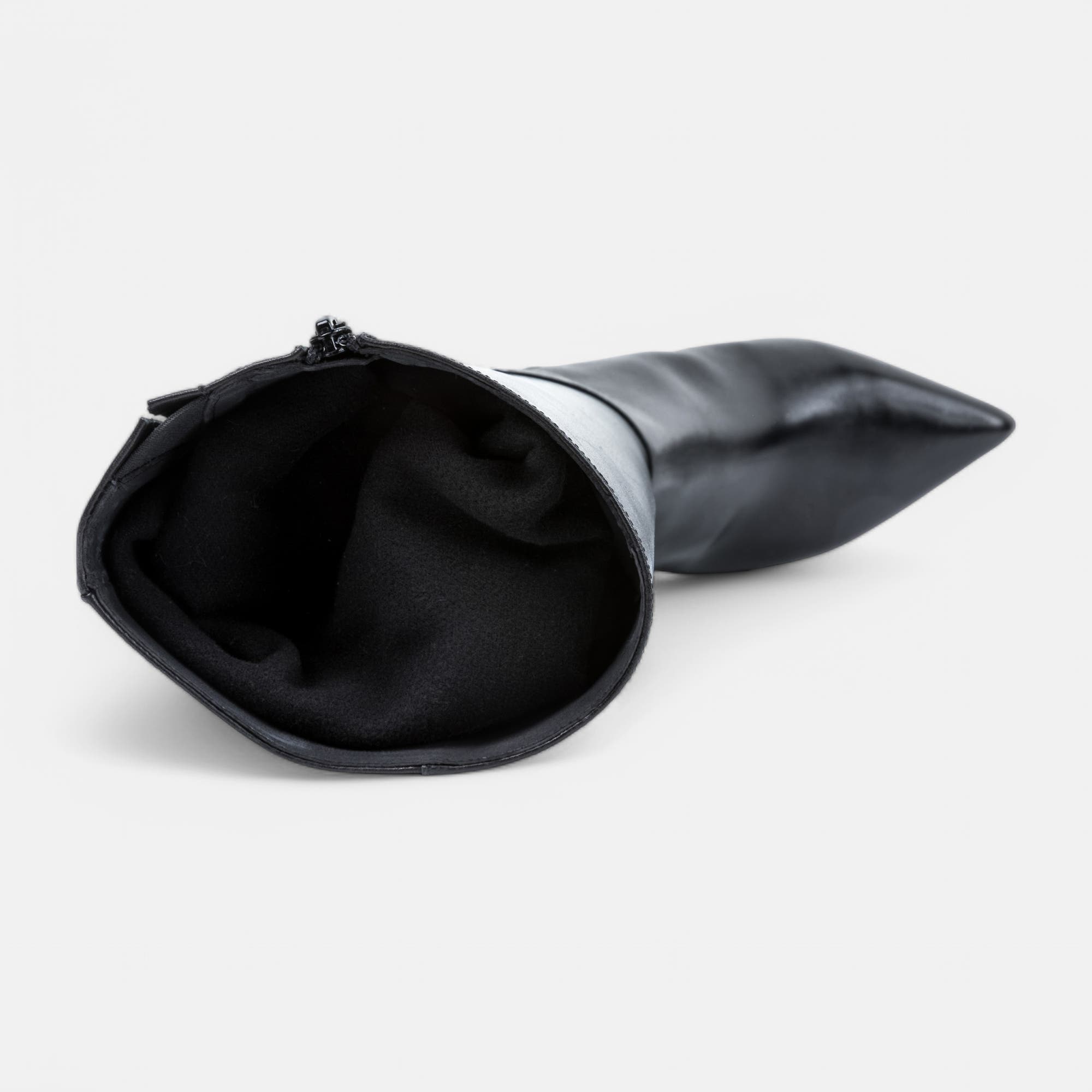 Bottes à talon Femme en cuir noir