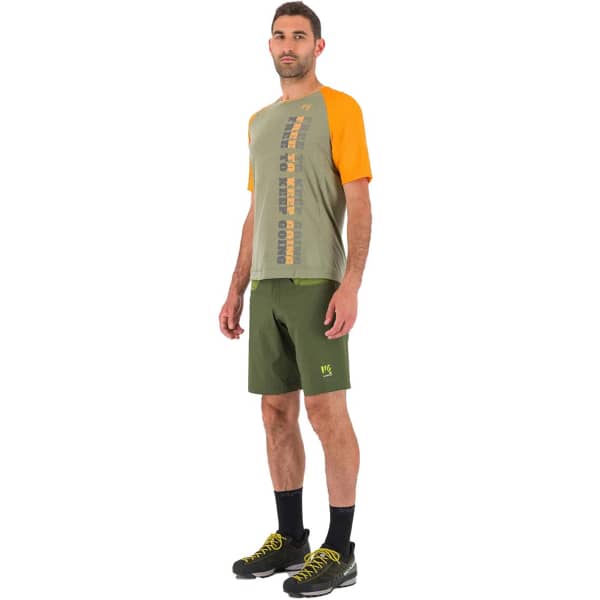 T-shirt randonnée KARPOS MOVED EVO JERSEY CEDAR GREEN/RADIANT