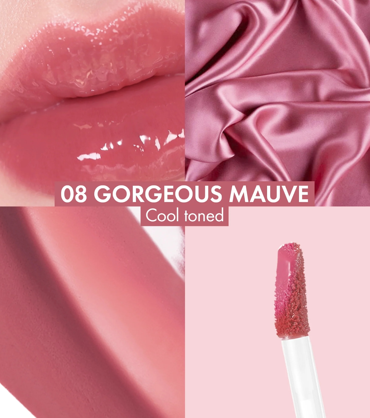 Amuse - Lip Tint Jel-fit Tint - 08: Gorgeous Mauve